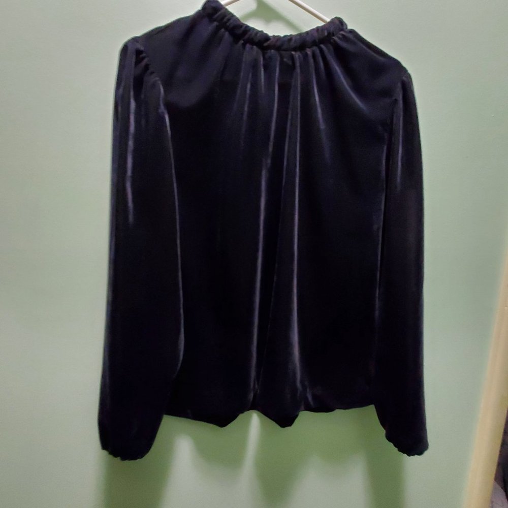 Ann Taylor Brown Velvet Top - Size LP